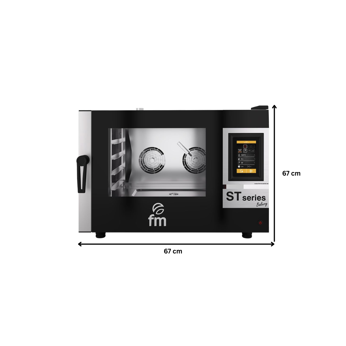 Cuptor profesional patiserie FM electric cu 4 tavi si panou de control digital - 2