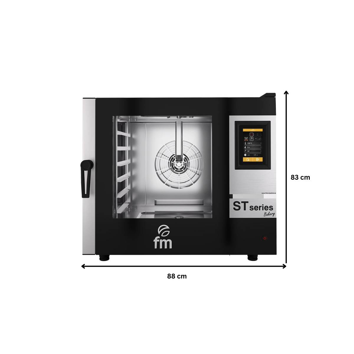 Cuptor profesional patiserie FM pe gaz cu 6 tavi si panou de control digital - 3