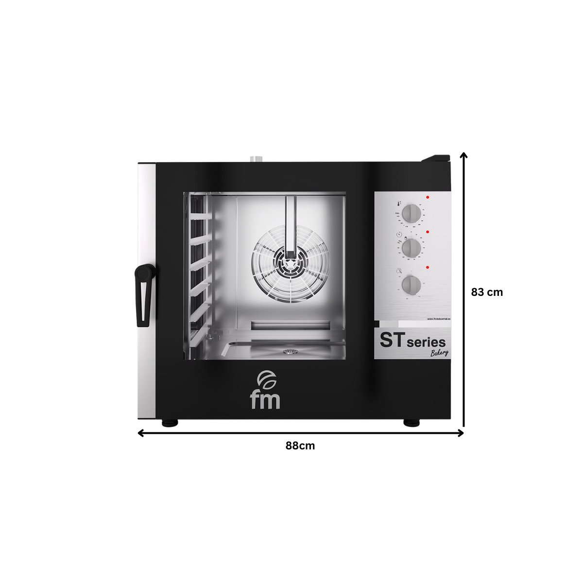 Cuptor profesional patiserie FM pe gaz cu 6 tavi si panou de control mecanic - 2