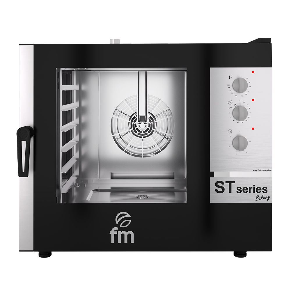 Cuptor profesional patiserie FM pe gaz cu 6 tavi si panou de control mecanic - 3
