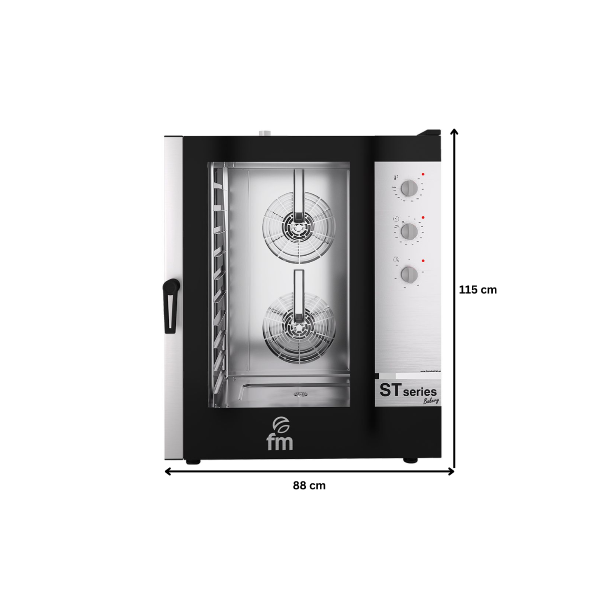 Cuptor profesional patiserie FM electric cu 10 tavi si panou de control mecanic - 2