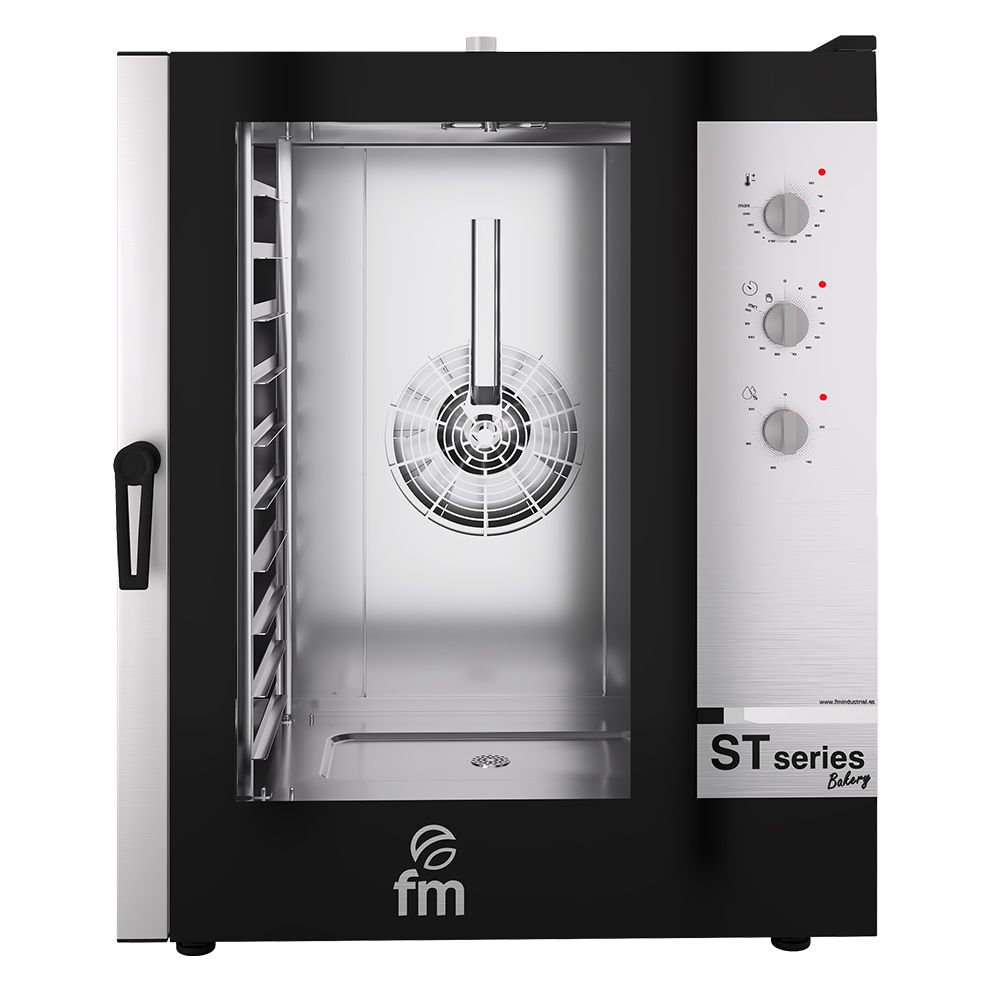 Cuptor profesional patiserie FM pe gaz cu 10 tavi si panou de control mecanic - 1