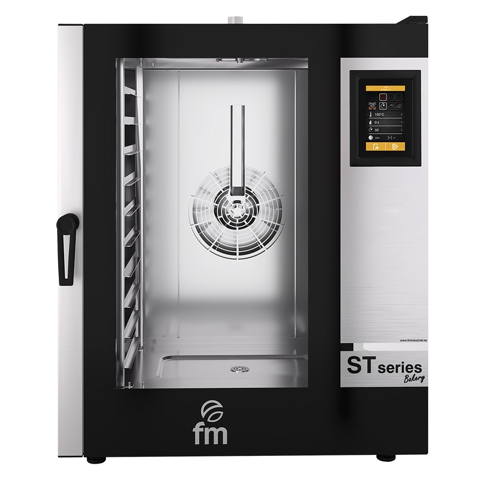 Cuptor profesional patiserie FM pe gaz cu 10 tavi si panou de control digital - 1
