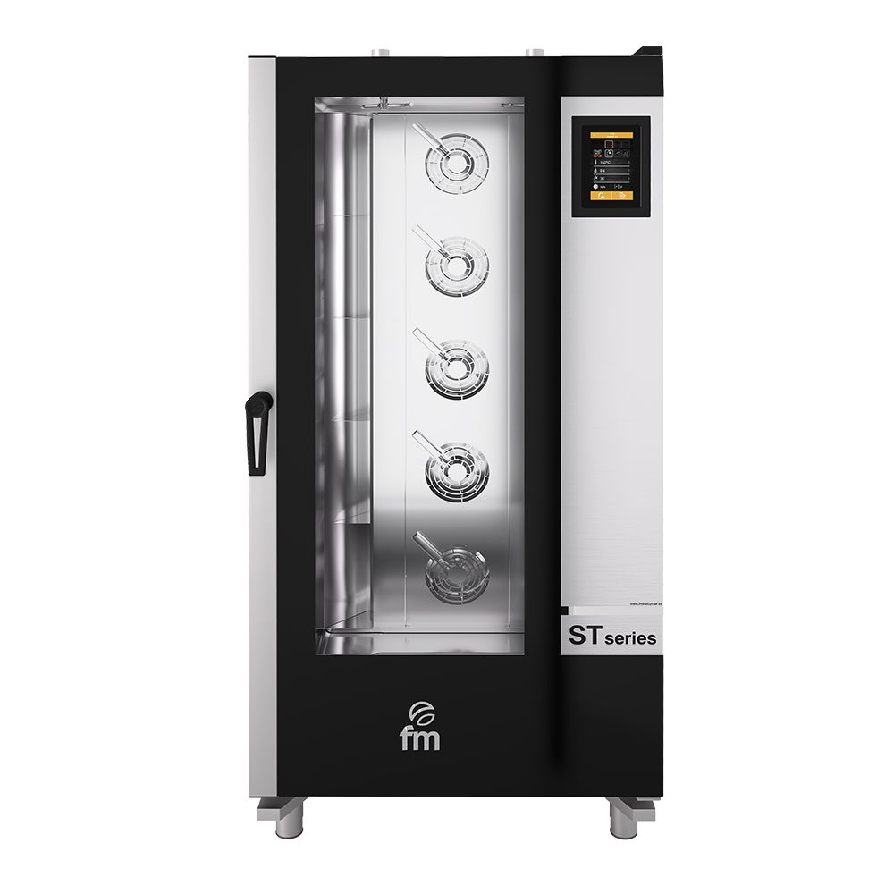 Cuptor profesional patiserie FM electric cu 18 tavi si panou de control digital + carucior - 3