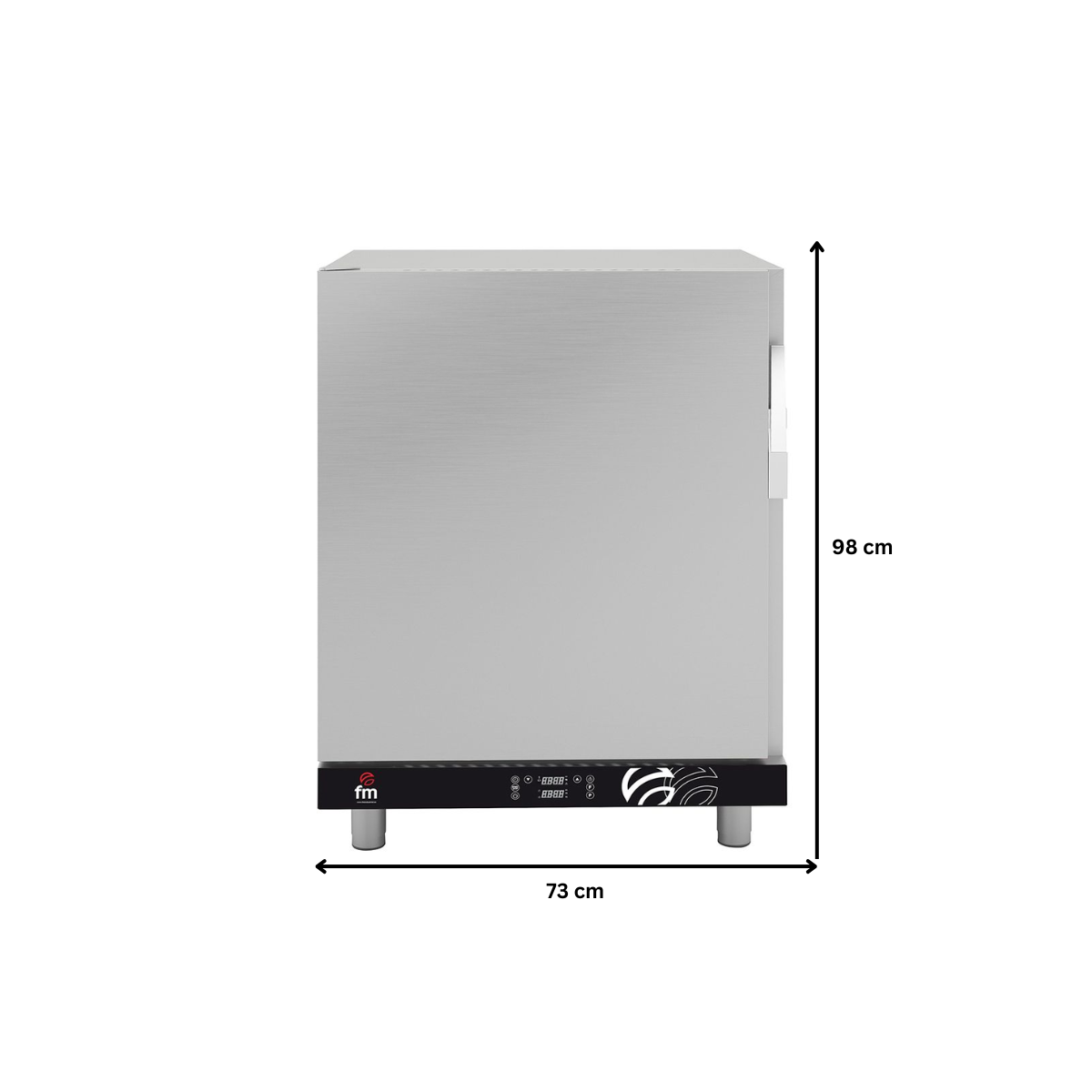 Cuptor regenerare cu 10 cuve si panou electromecanic 73*71*98 cm - 1