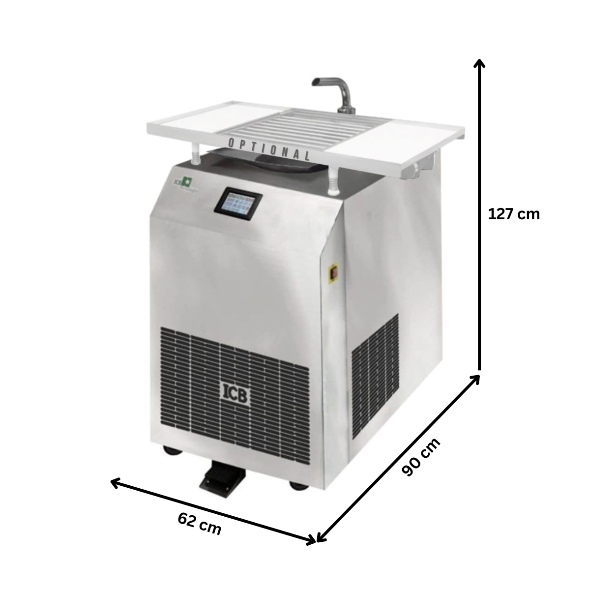 Masina pentru temperat ciocolata, inox, 40 kg, 62*90*127 cm - 2