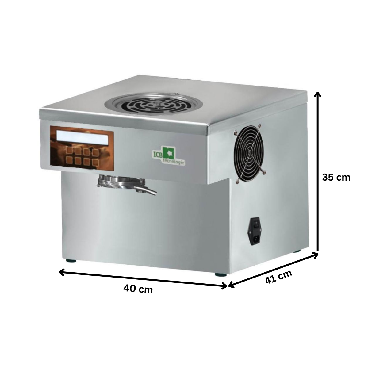 Masina pentru temperat ciocolata, inox, 2.5 kg, 40*41*35 cm - 1