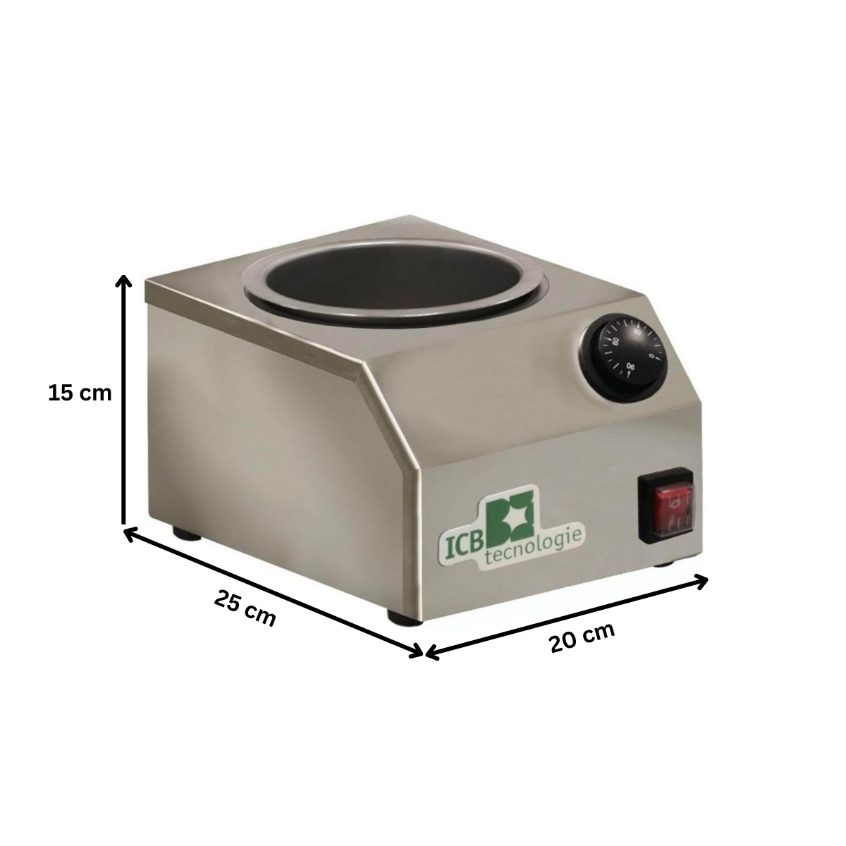 Ciocolatiera pentru inghetata, inox, 2 lt, 20*25*15 cm - 2