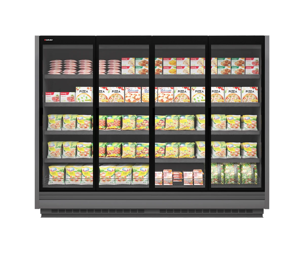 Raft de congelare pentru inghetata si produse congelate, 312 cm, cu usi batante – motor exterior - 2