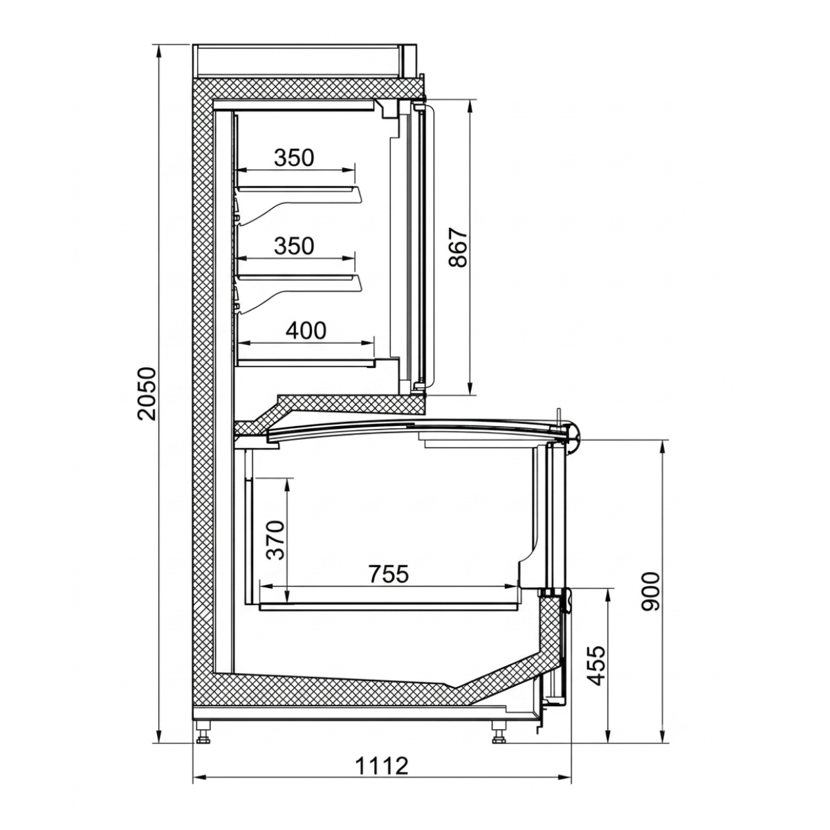 Raft frigorific combi pentru inghetata si produsele congelate, 375 cm - motor exterior - 4