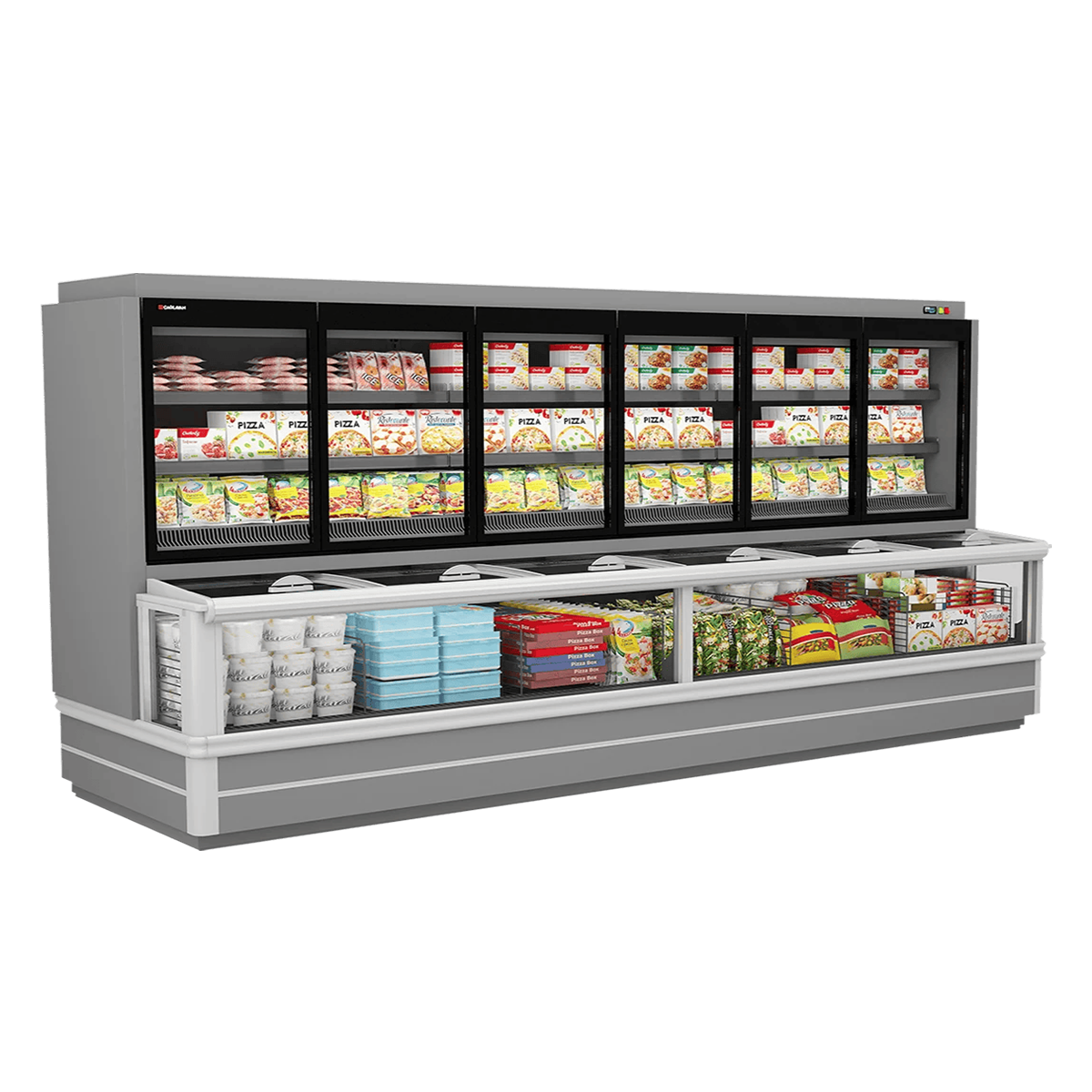 Raft frigorific combi pentru inghetata si produsele congelate, 375 cm - motor exterior - 1