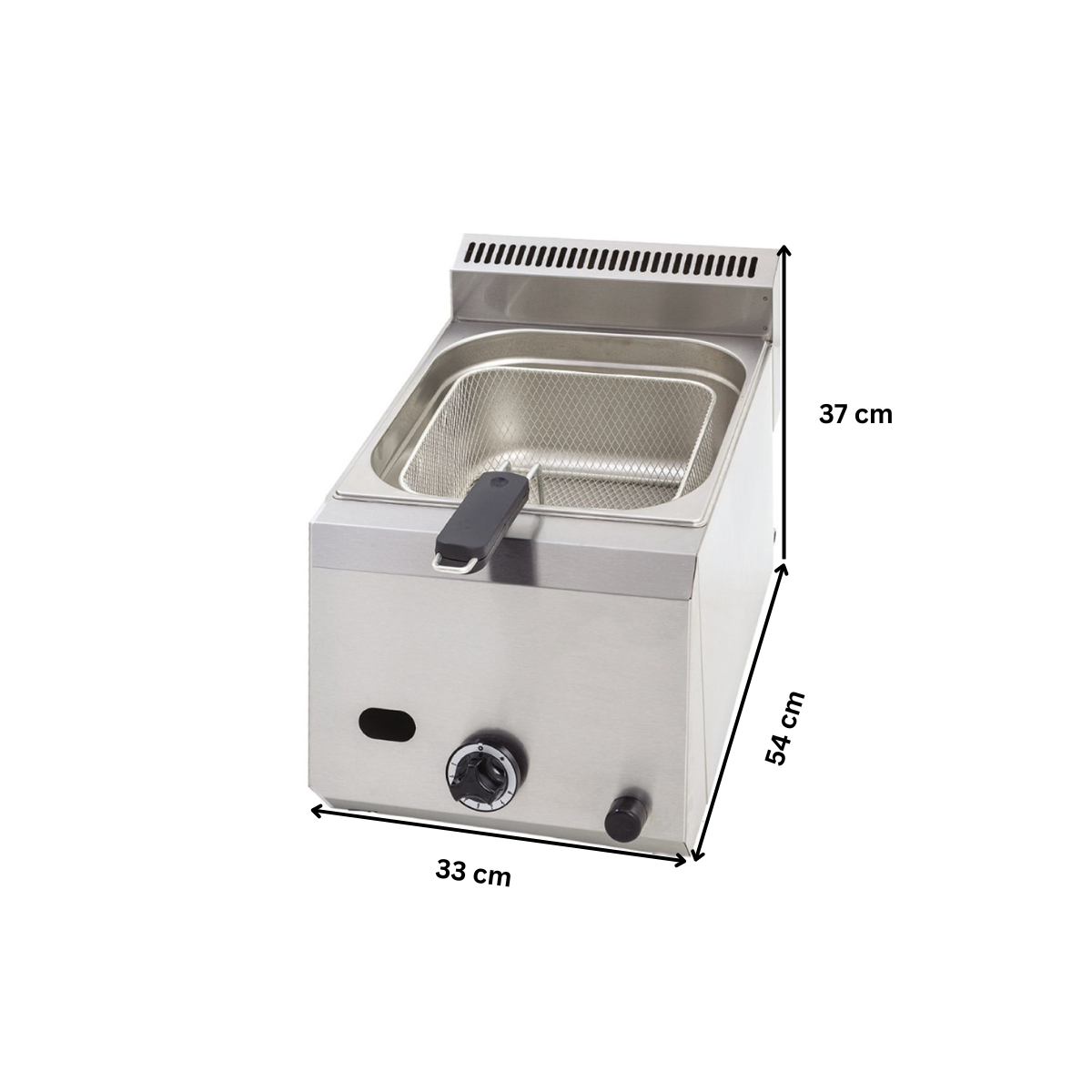 Friteuza pe gaz cu 1 cuva 8 lt - 1