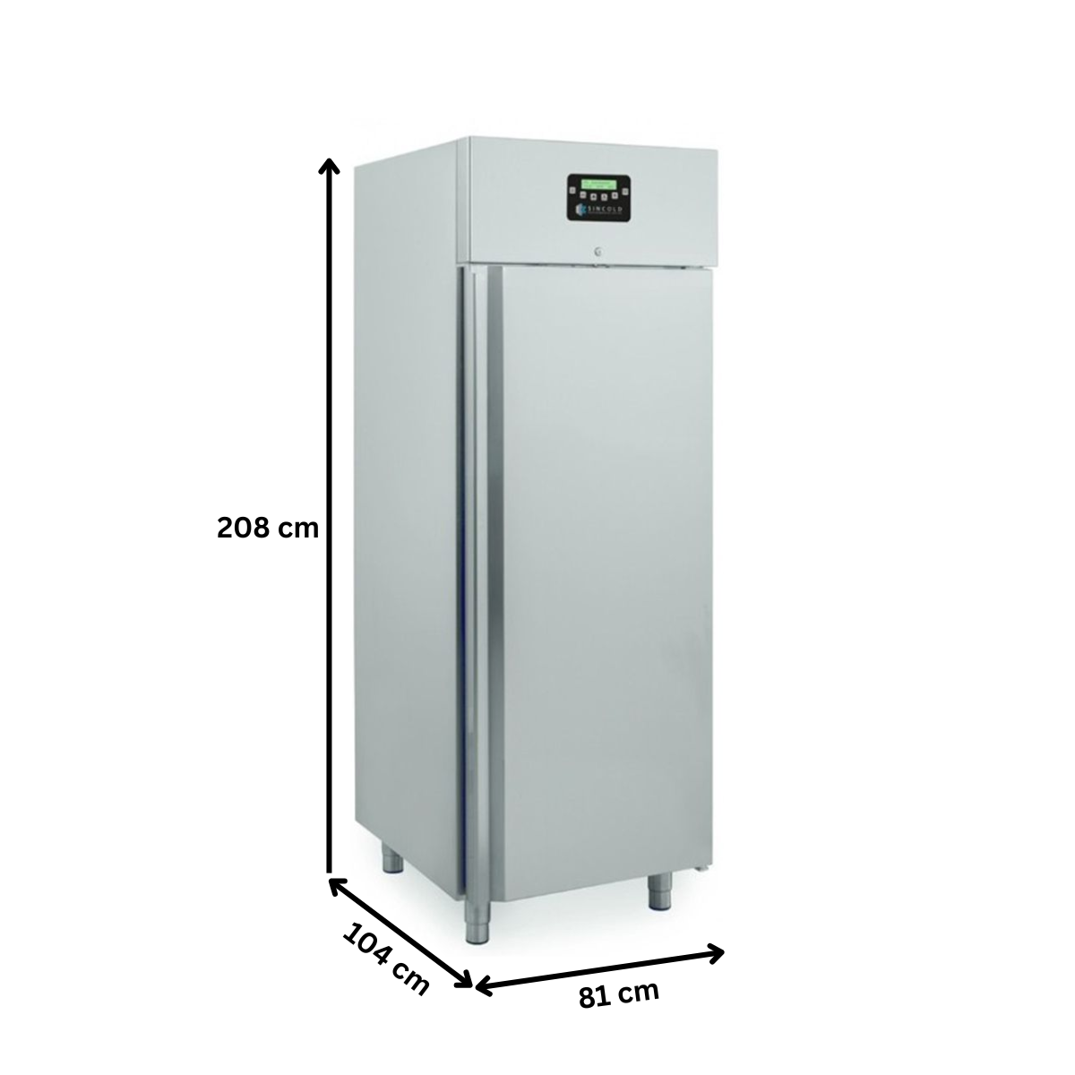 Dulap frigorific inox patiserie, cu control umiditate, 40 tavi 60x80, 900 lt - 1