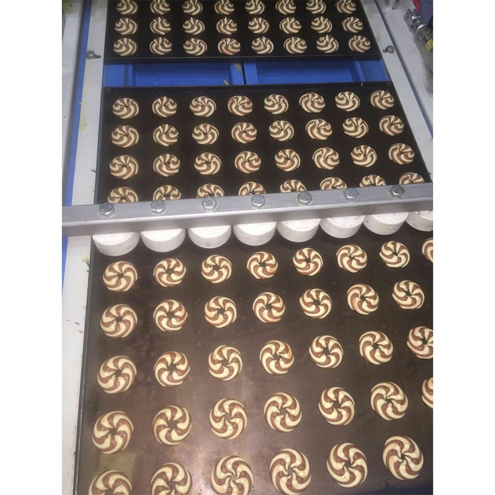 Masina pentru fursecuri / biscuiti cu 3 culori, inox, 265*140*155 cm - 17