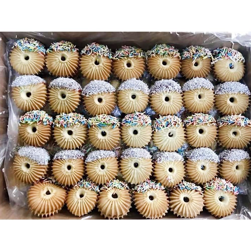 Masina pentru fursecuri / biscuiti cu 2 culori, inox, 225*130*155 cm - 13