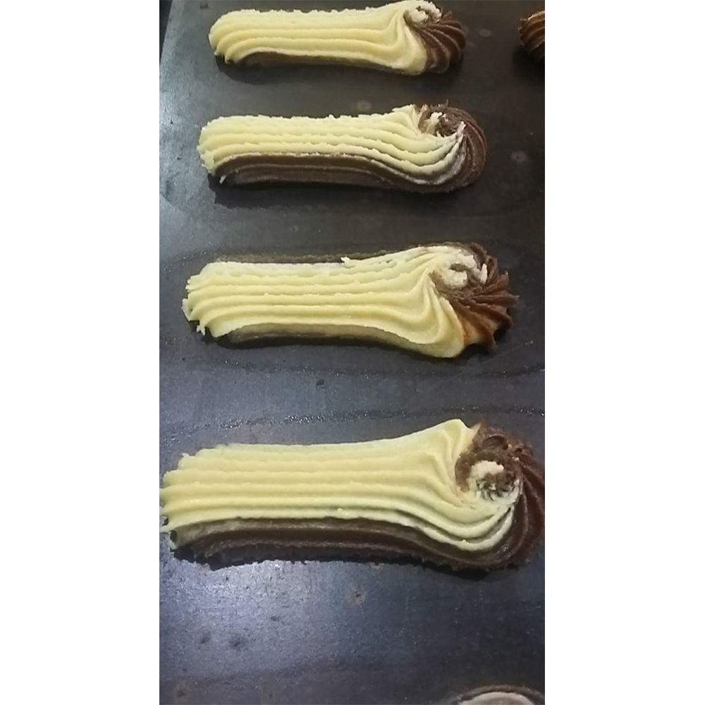 Masina pentru fursecuri / biscuiti cu 2 culori, inox, 225*130*155 cm - 12