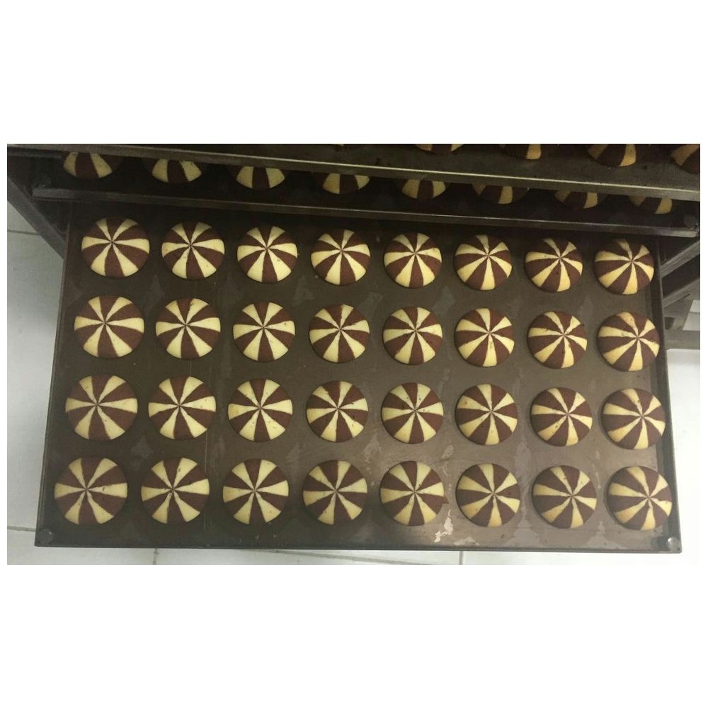 Masina pentru fursecuri / biscuiti cu 2 culori, inox, 225*130*155 cm - 6