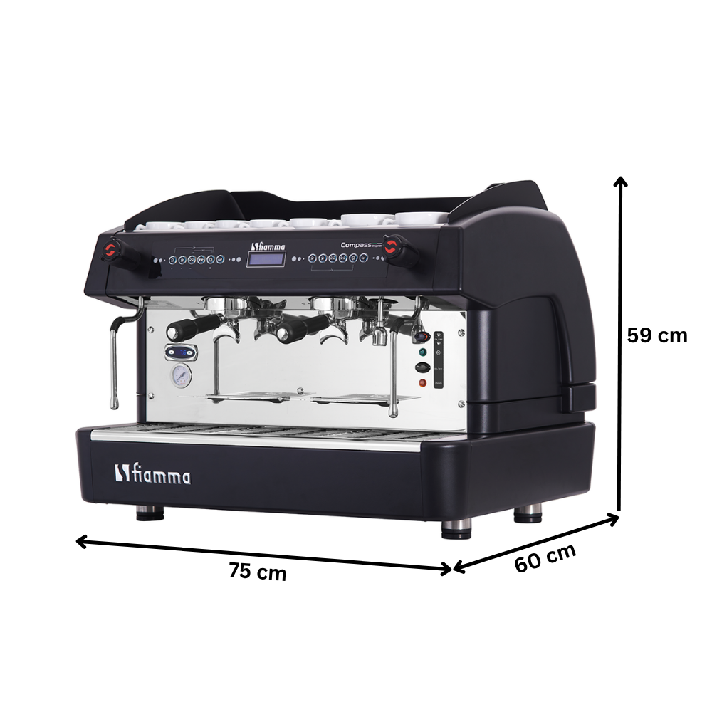 Espressor automat FIAMMA 2 grupuri, inox, 3.5 - 5.5 kW, 75*60*59 cm - 10