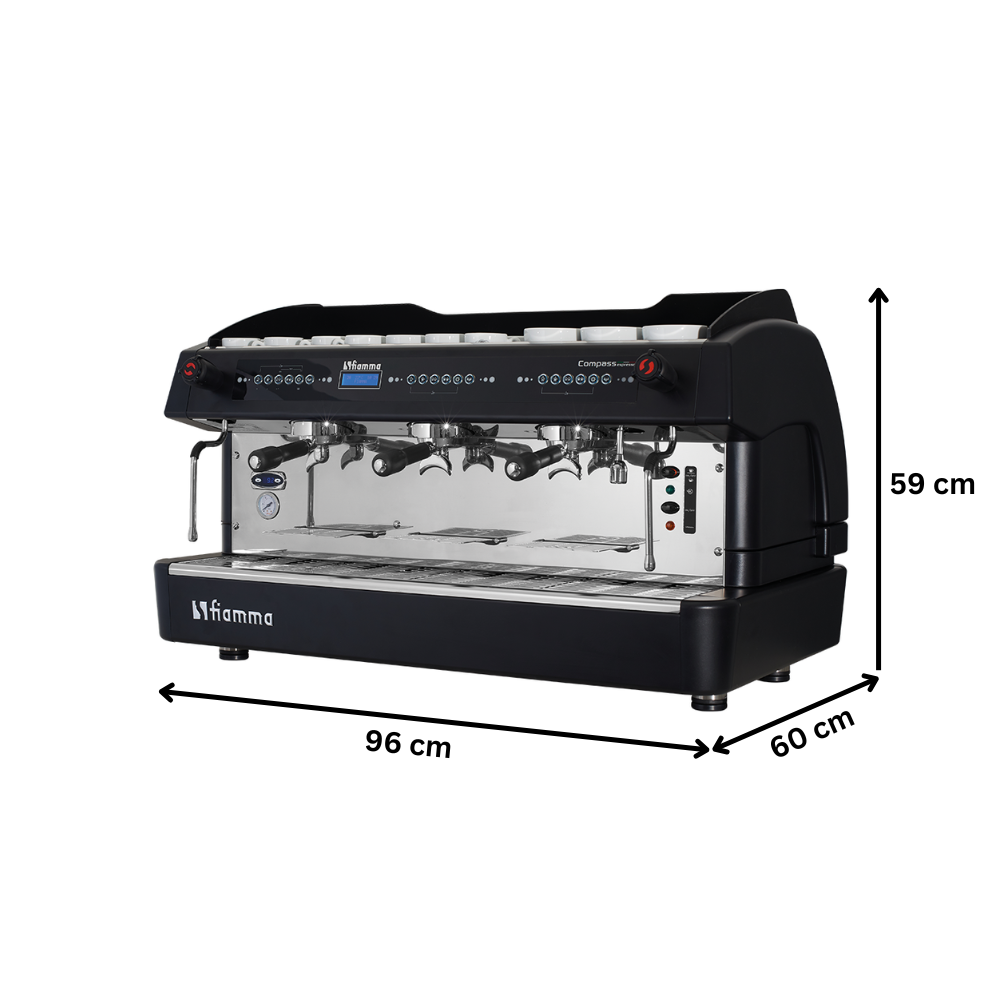 Espressor automat FIAMMA 3 grupuri, inox, 4.2 - 6.2 kW, 96*60*59 cm - 12