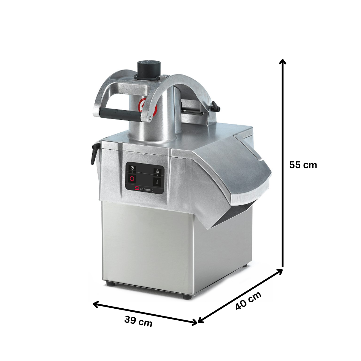 Masina profesionala de taiat si razuit legume, fructe, branzeturi, cu viteza variabila SAMMIC, inox, 500 kg/h, 39*40*55 cm - 4