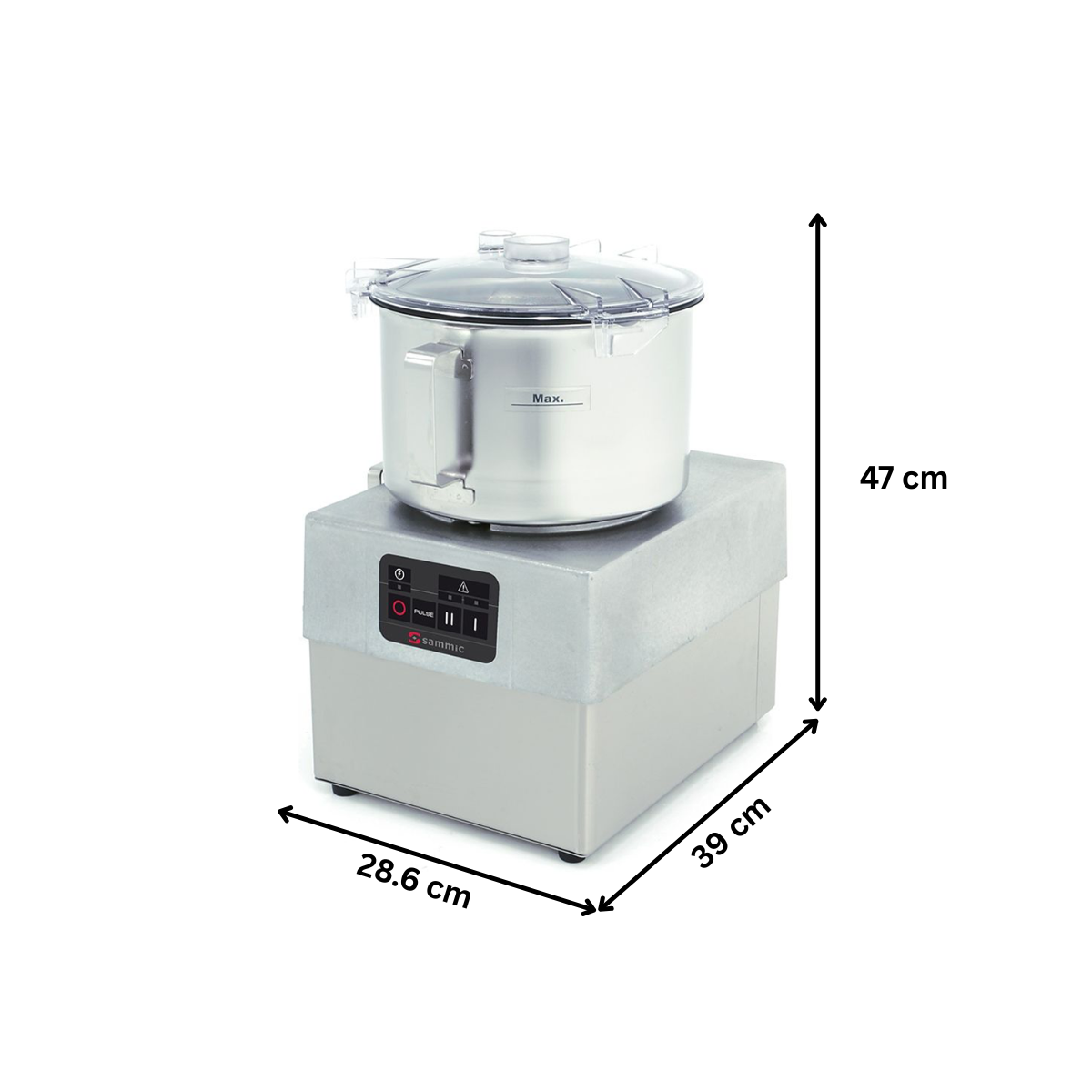 Cutter profesional SAMMIC cu viteza variabila, capacitate bol 8 LT, panou de control - 8
