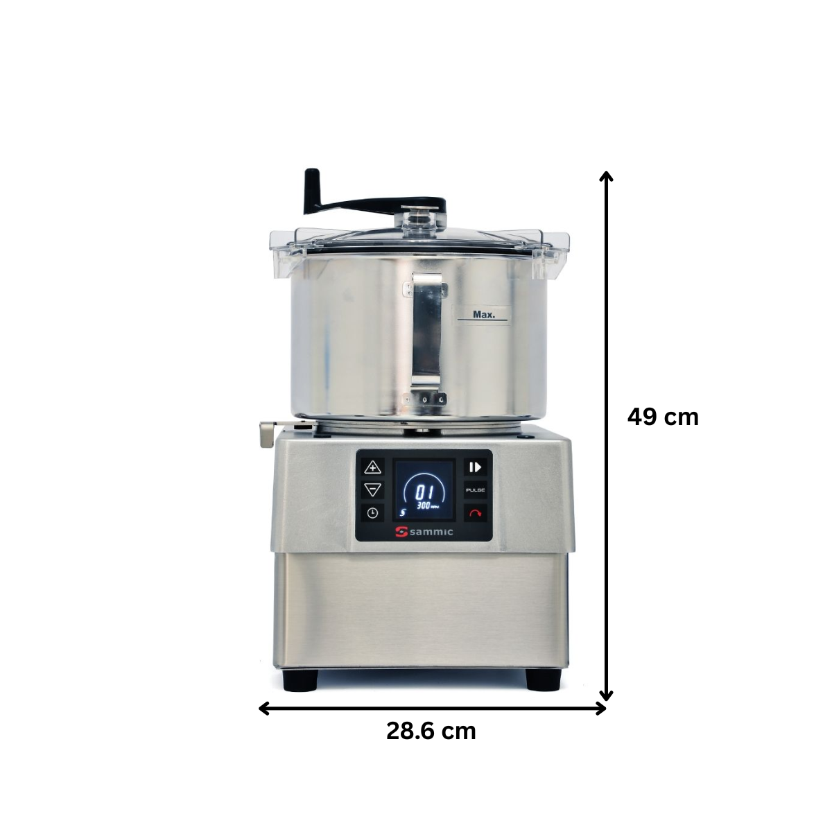 Cutter profesional SAMMIC cu viteza variabila, capacitate bol 5,5 LT, panou de control electronic - 5