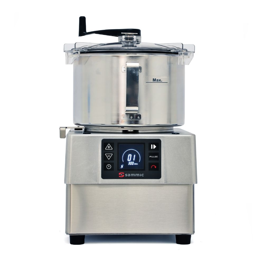 Cutter profesional SAMMIC cu viteza variabila, capacitate bol 8 LT, panou de control electronic - 1