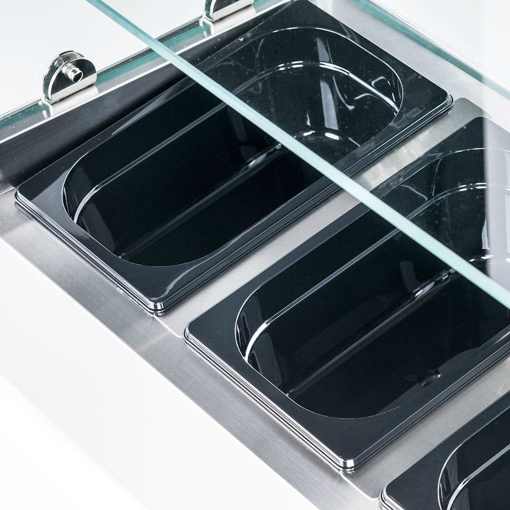 Vitrina ingrediente, inox, 10 cuve GN1/4, 200*33*43 cm - 3