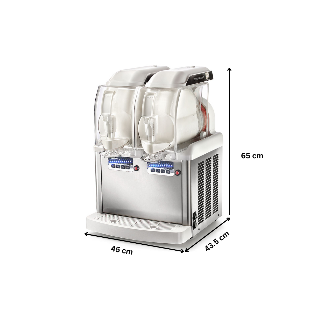 Aparat dozator SPM inghetata soft, iaurt inghetat, crema de cafea, serbet, granita 5+5 lt cu mixer - 5