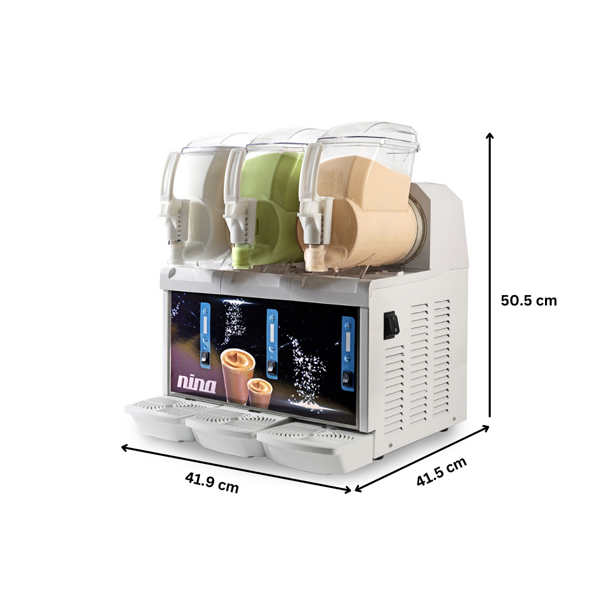 Aparat dozator SPM sorbet si creme reci 2+2+2 lt cu mixer - 6