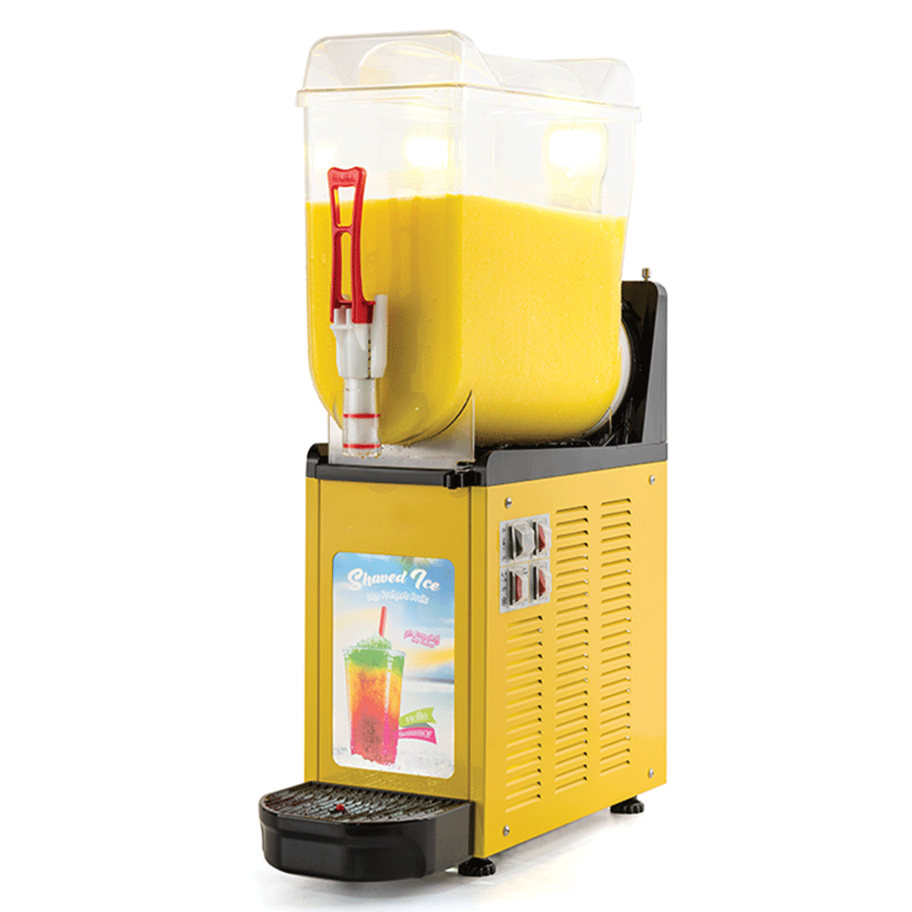 Aparat dozator suc, granita, crema de cafea, crema de cappuccino, serbet, 1 bazin*12 lt cu mixer + panou frontal led - 2