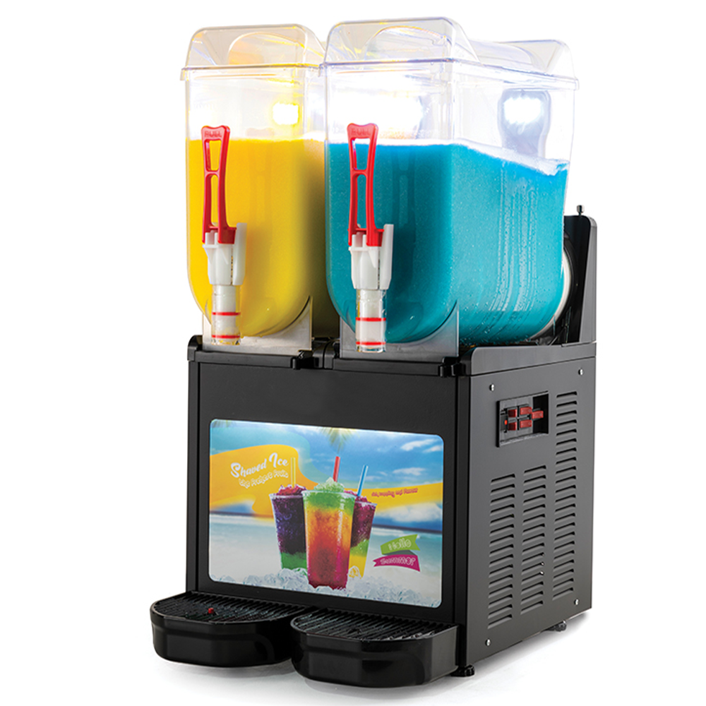 Dozator bauturi: suc, granita, crema de cafea, crema de cappuccino, serbet, 2 bazine*12 lt cu mixer + panou frontal led - 1