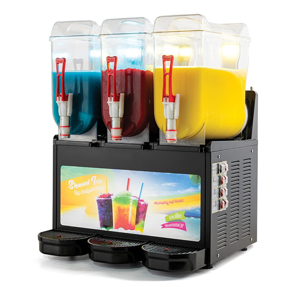 Dozator bauturi: suc, granita, crema de cafea, crema de cappuccino, serbet, 3 bazine*12 lt cu mixer + panou frontal led - 1