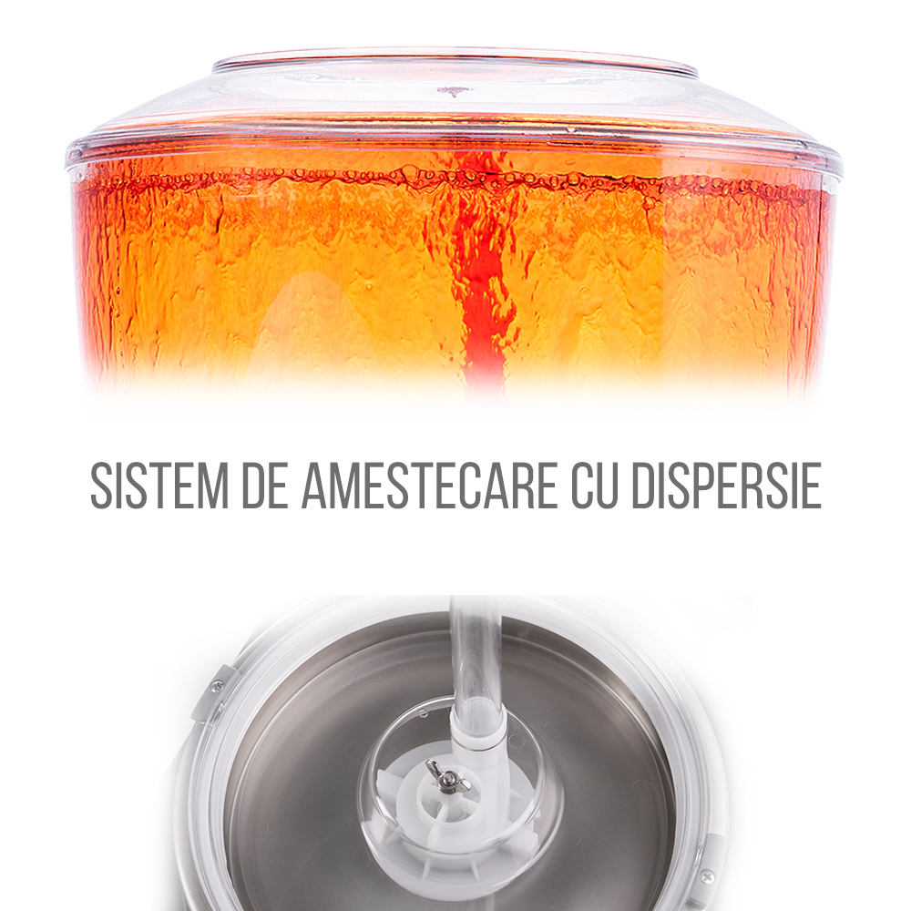 Aparat dozator special suc, ceai rece, capacitate 1 bazin 40 lt cu panou electronic si dispersie - 3