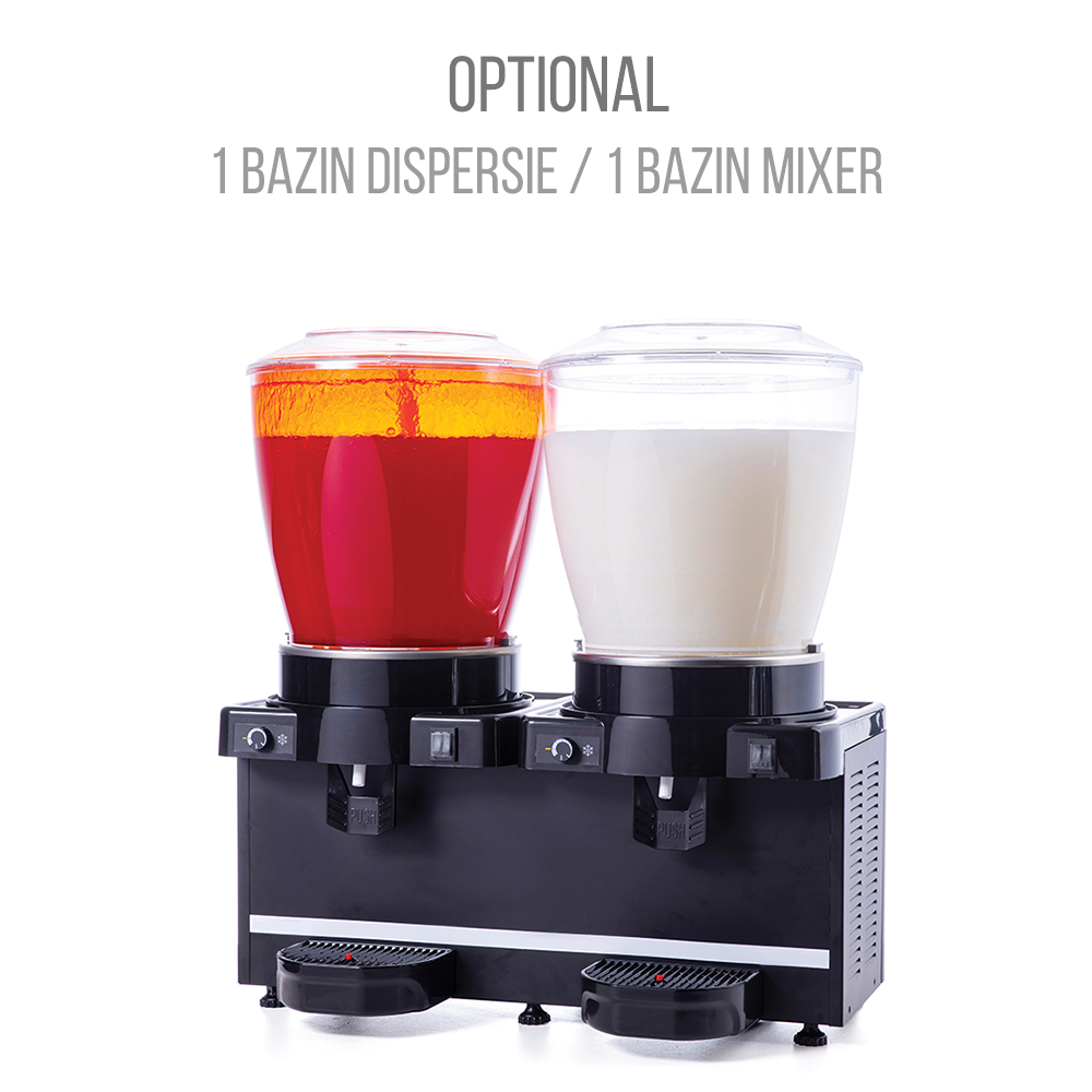 Aparat dozator special suc, ceai rece, capacitate 2 bazine 22 lt cu panou analog si dispersie - 3