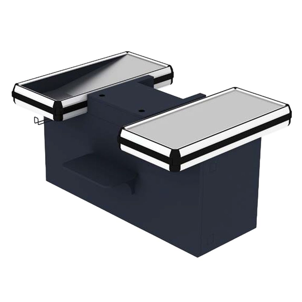 Modul dublu masa pentru casa de marcat 1,68 m cu rama din aluminiu - 0