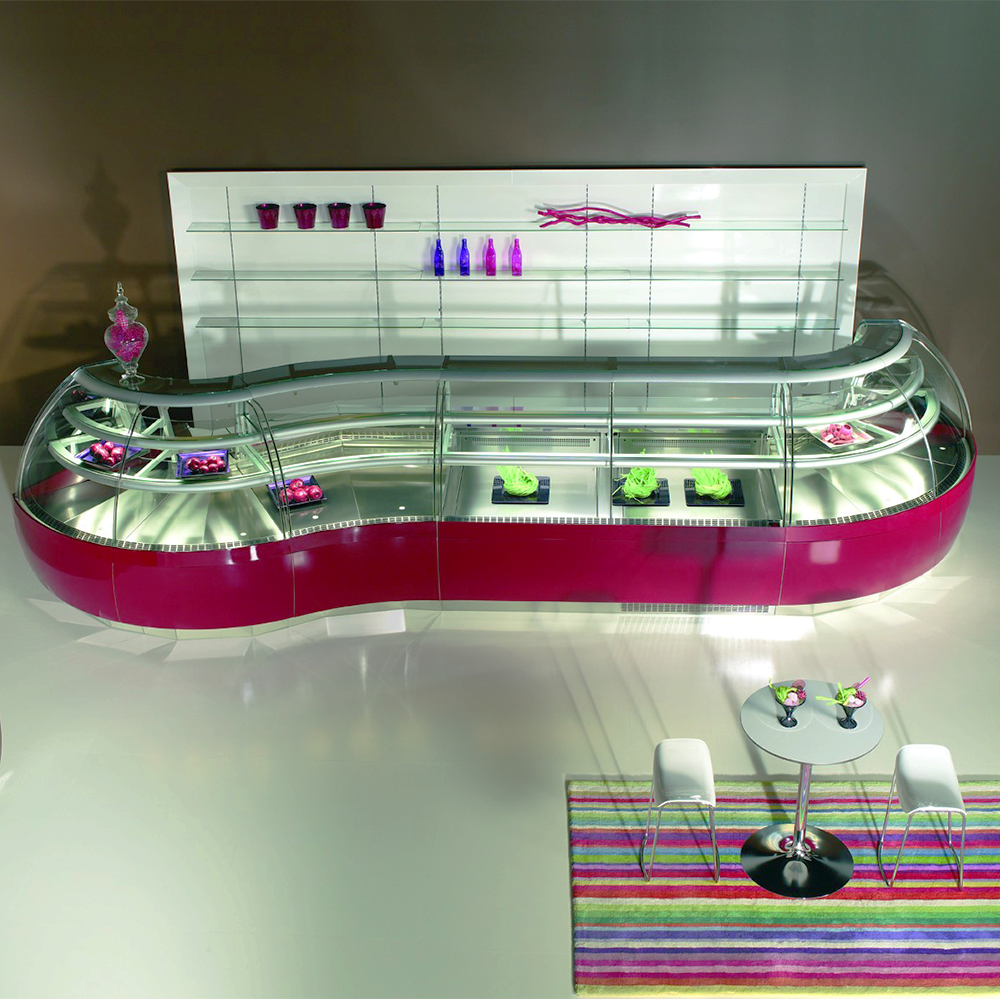 Vitrina calda Jordao cu incalzire pe blat ptr patiserie Passion - 1 m - 2