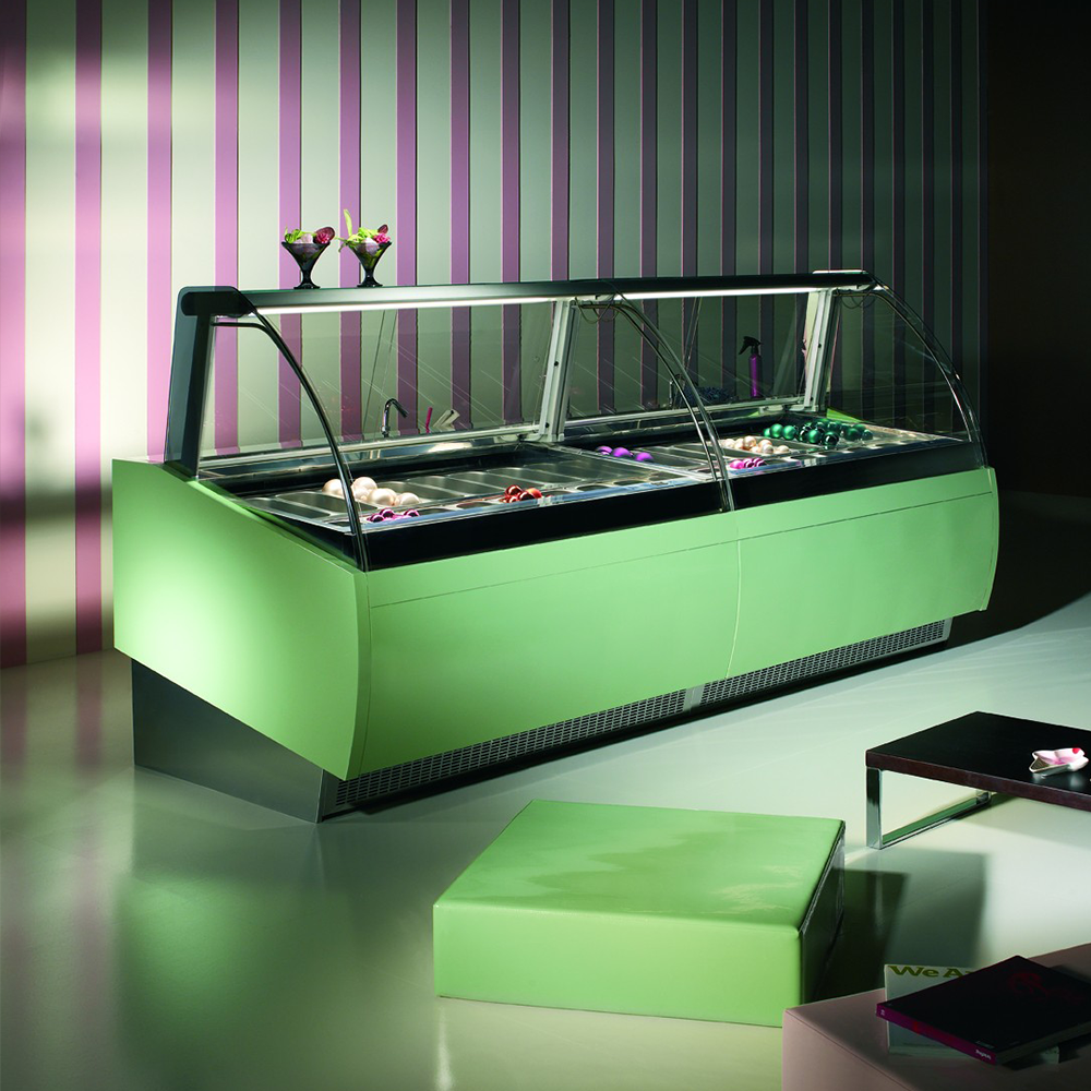 Vitrina calda Jordao cu incalzire pe blat ptr patiserie Passion - 1 m - 3