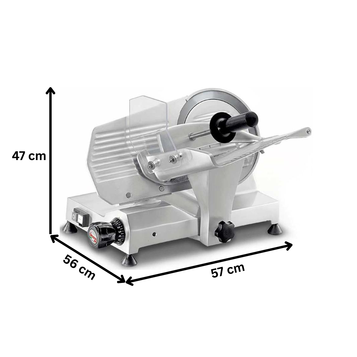 Feliator semiautomat mezeluri si carne SIRMAN diametru 22 cm - 4