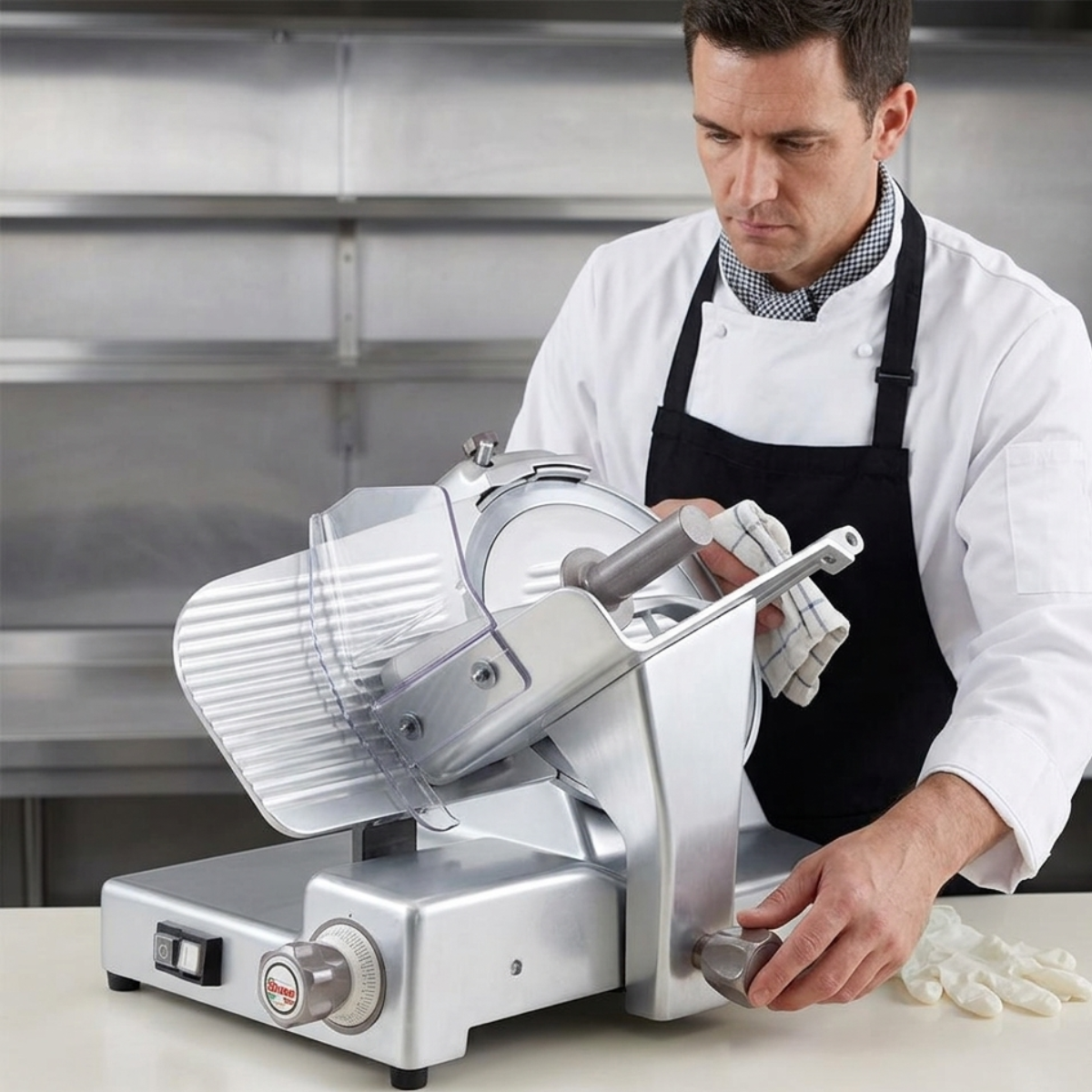 Feliator semiautomat profesional, SIRMAN, mezeluri, legume si carne, diametru disc 27.5 cm - 2