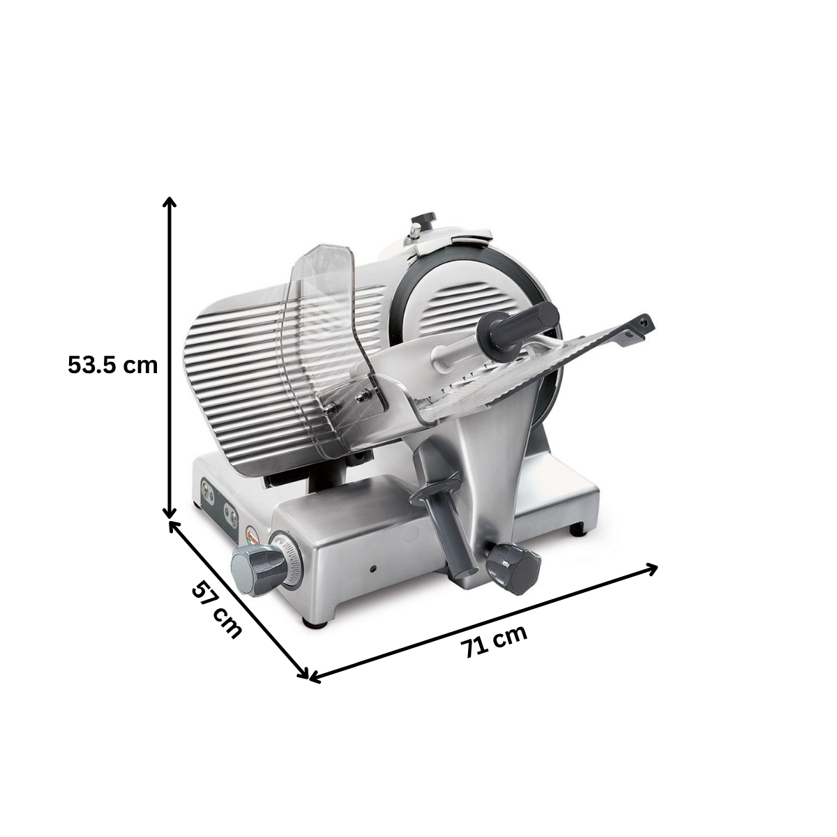 Feliator semiautomat profesional, SIRMAN, mezeluri, legume si carne, diametru disc 33 cm - 8