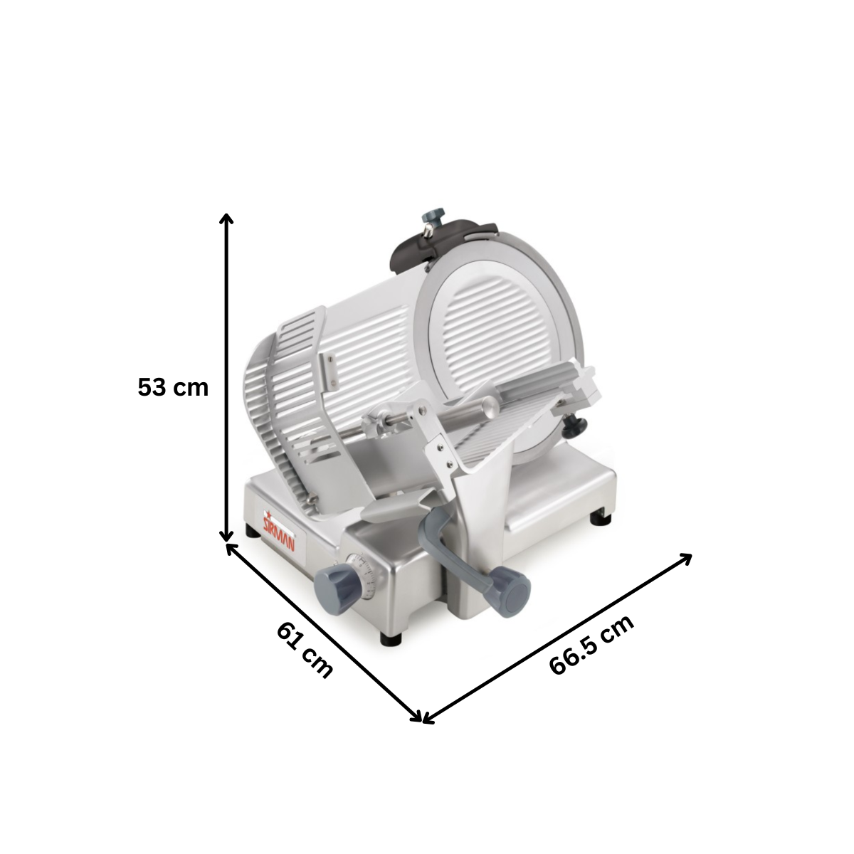 Feliator automat profesional, SIRMAN, mezeluri, legume si carne, diametru disc 33 cm - 10