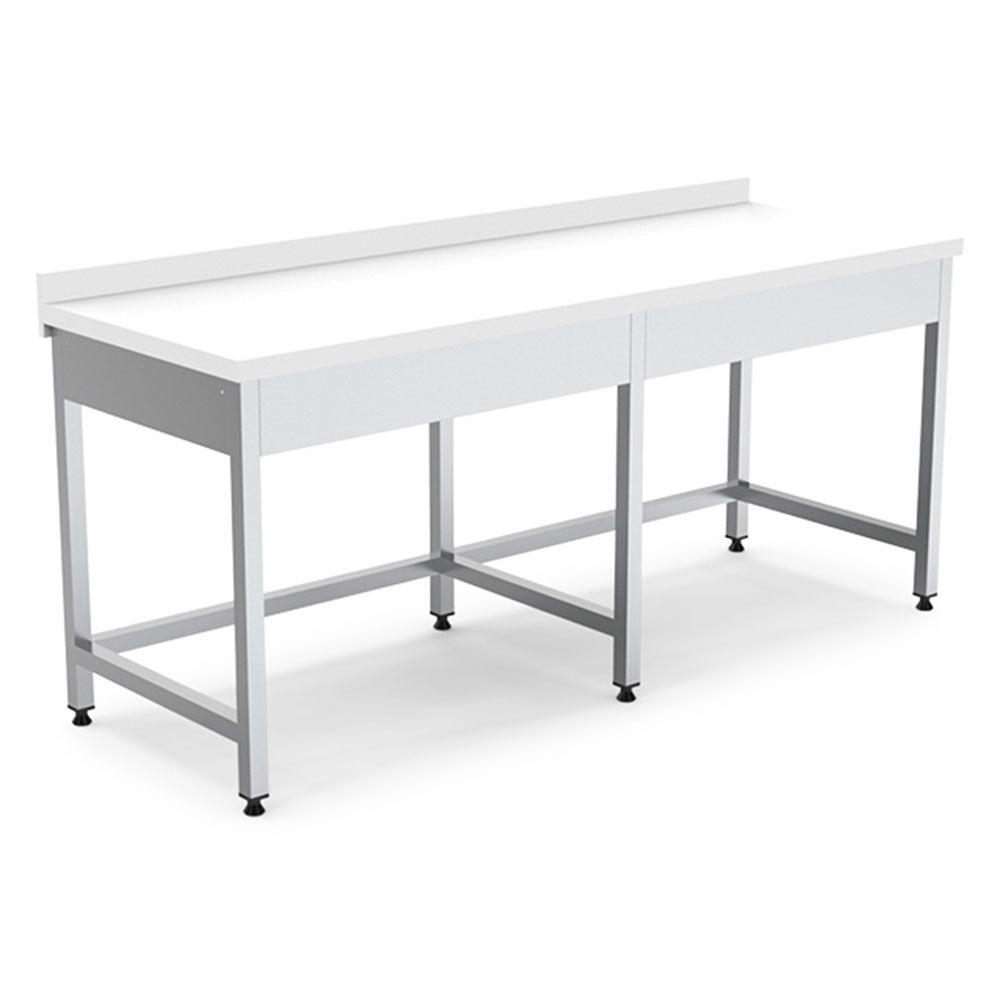 Masa de lucru inox cu blat din polietilena 240*60*85 - 0