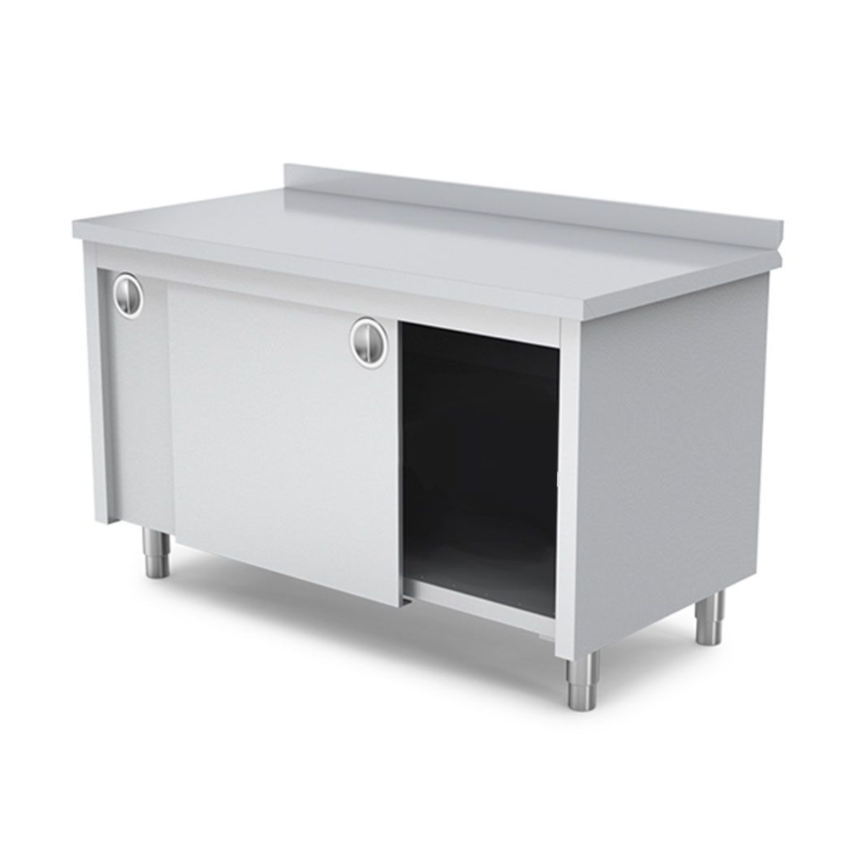 Masa de lucru inox cu dulap 200*60*85 - 6