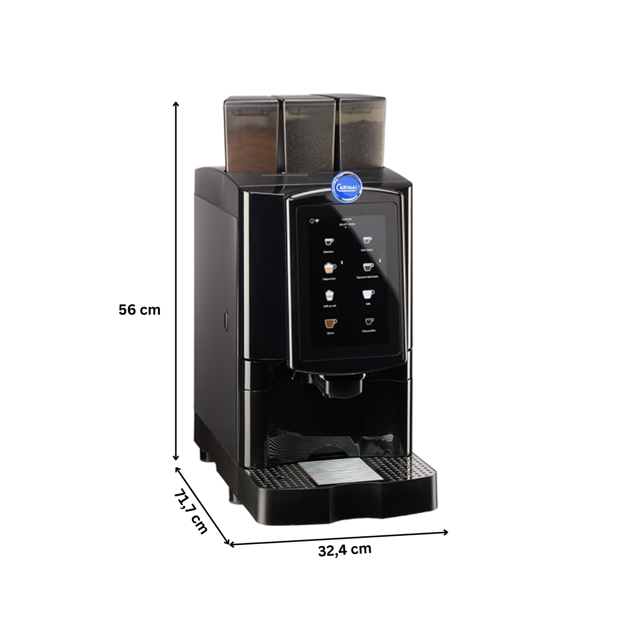Automat cafea profesional CARIMALI cu 3 compartimente, capacitate 150 de cafele pe zi - 4