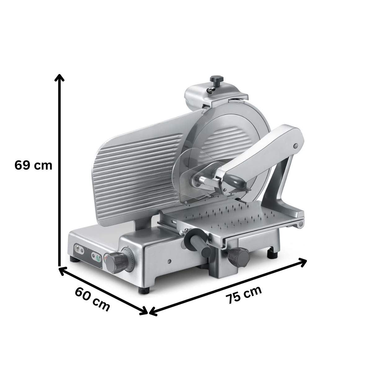 Feliator semiautomat mezeluri si carne SIRMAN diametru 30 cm - 2
