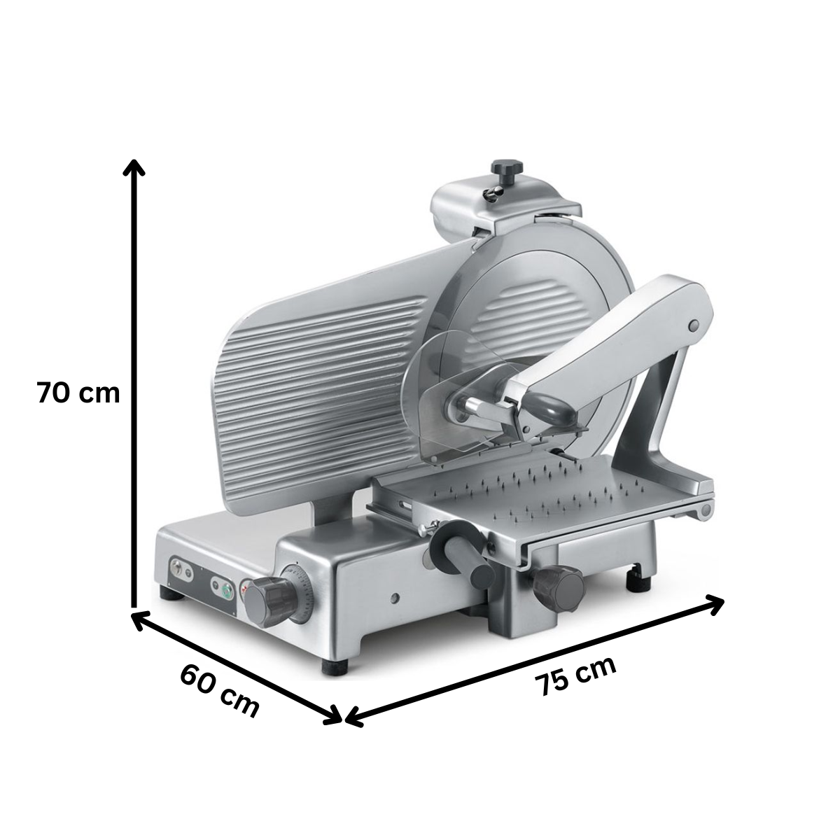 Feliator semiautomat mezeluri si carne SIRMAN diametru 33 cm - 2