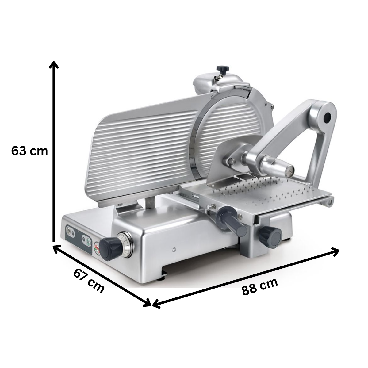 Feliator semiautomat mezeluri si carne SIRMAN diametru 35 cm - 2