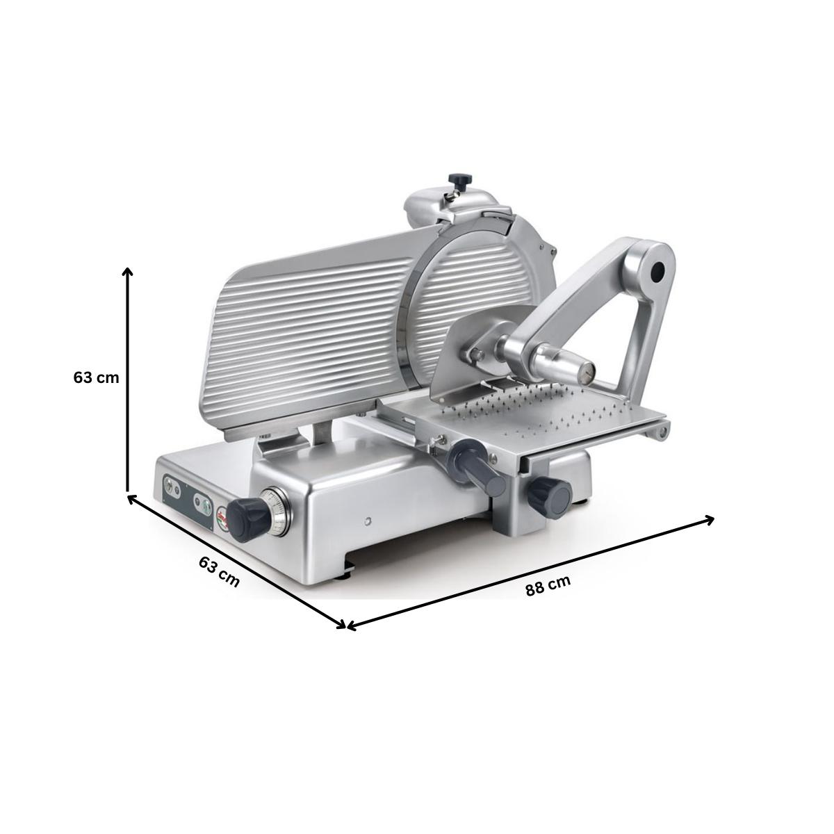 Feliator semiautomat mezeluri si carne SIRMAN diametru 37 cm - 2