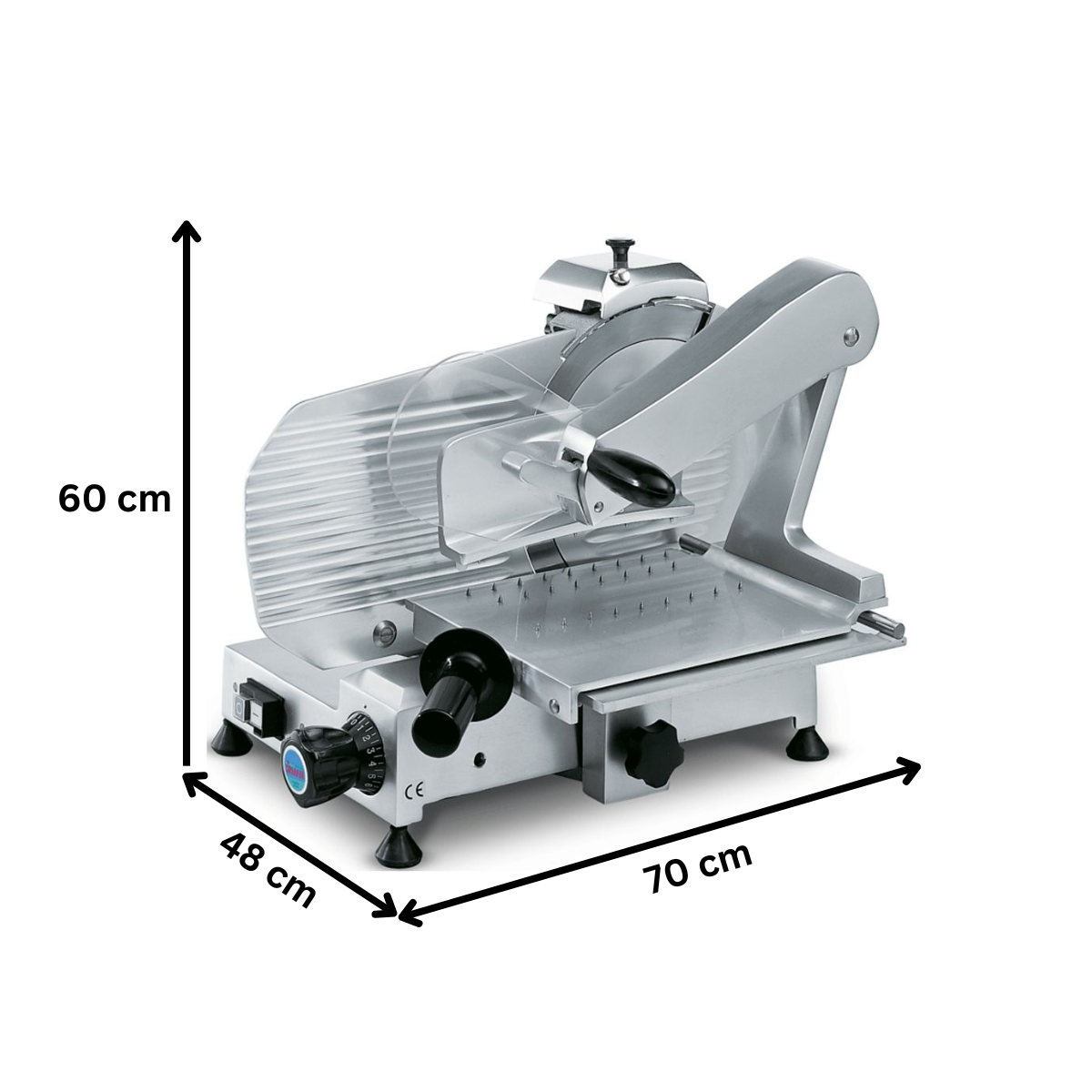 Feliator semiautomat mezeluri si carne SIRMAN diametru 25 cm - 1